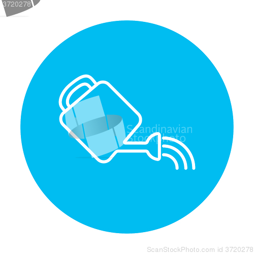 Image of Watering can line icon.