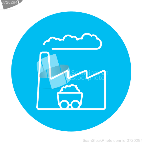 Image of Factory line icon.