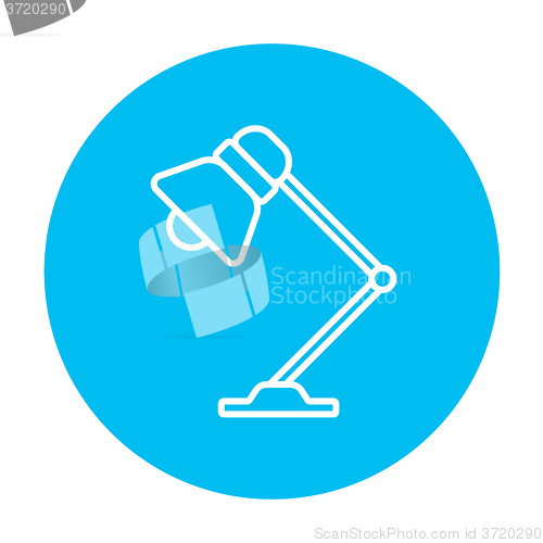 Image of Table lamp line icon.