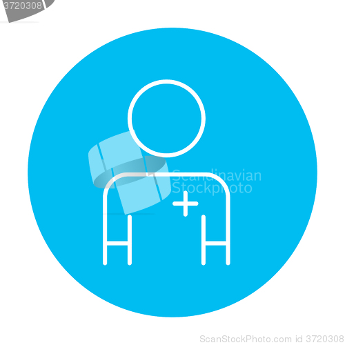 Image of Nurse line icon.