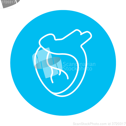 Image of Heart line icon.