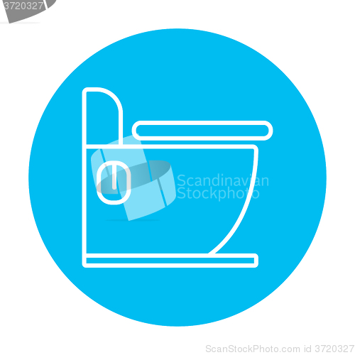 Image of Toilet line icon.