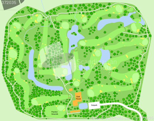 Image of Golf course map