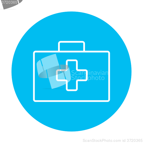 Image of First aid kit line icon.