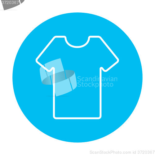 Image of T-shirt line icon.