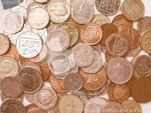 Image of  Pound coins vintage