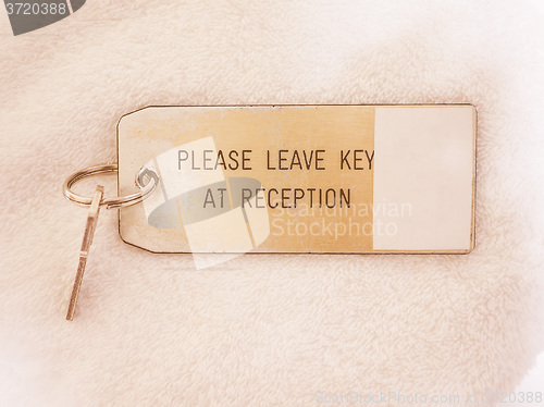 Image of  Hotel room key vintage