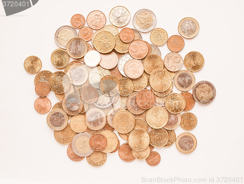 Image of  Euro coins vintage