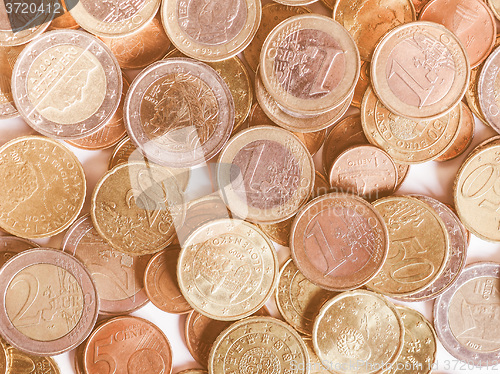 Image of  Euro coins vintage