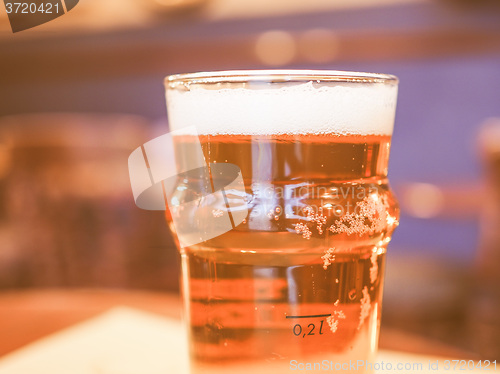 Image of  Pint of British ale beer vintage