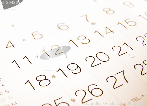 Image of  Calendar vintage