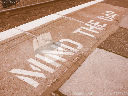 Image of  Mind the gap in London vintage