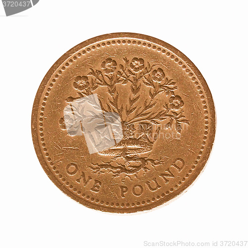 Image of  British pound coin vintage