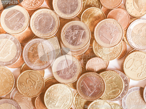 Image of  Euro coins vintage