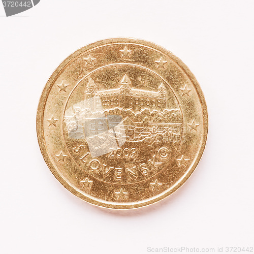 Image of  Slovak 50 cent coin vintage