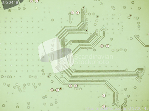 Image of  Printed circuit background vintage