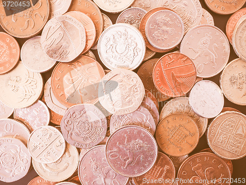 Image of  UK Pound coin vintage