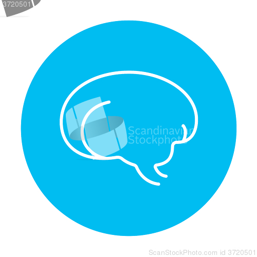 Image of Brain line icon.