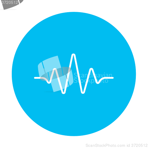 Image of Sound wave line icon.