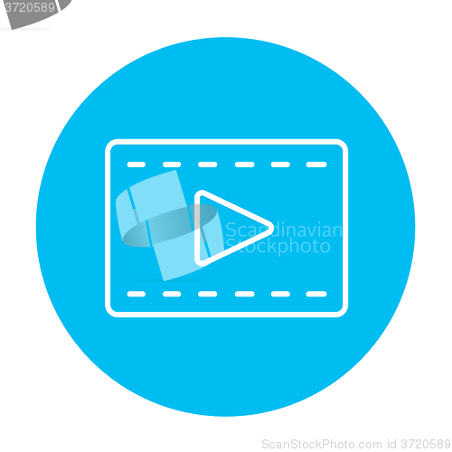 Image of Film frame line icon.