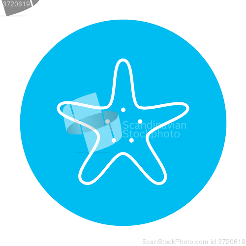 Image of Starfish line icon.