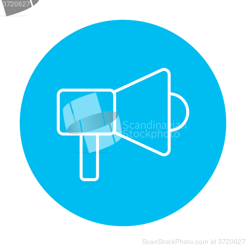 Image of Mmegaphone line icon.