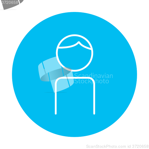 Image of Businessman line icon.