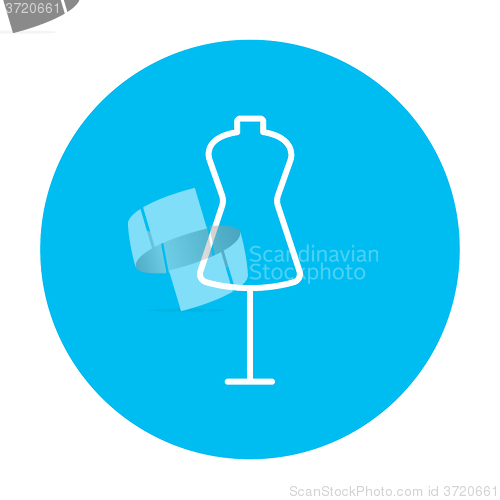 Image of Mannequin line icon.