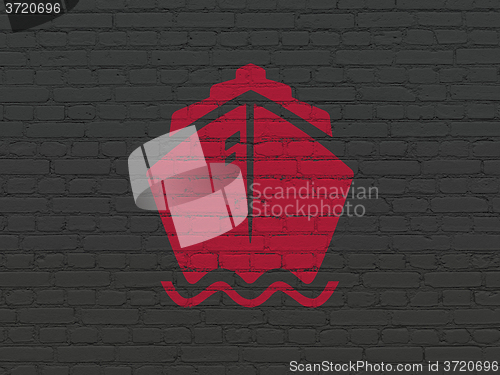 Image of Tourism concept: ??????? on wall background