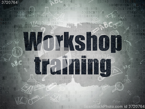 Image of Learning concept: Workshop Training on Digital Paper background
