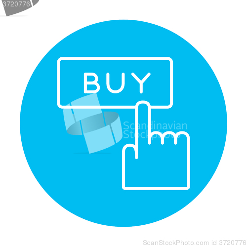 Image of Buy button line icon.