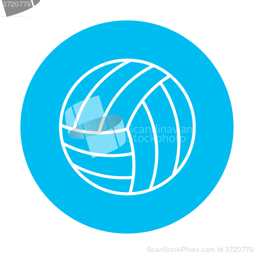 Image of Volleyball ball line icon.