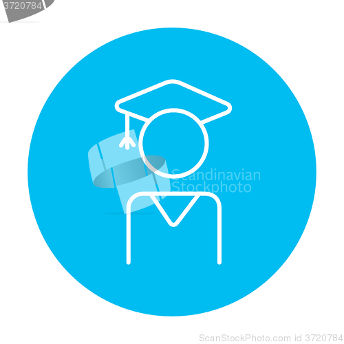 Image of Graduate line icon.