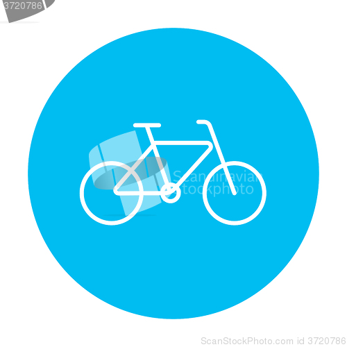 Image of Bicycle line icon.
