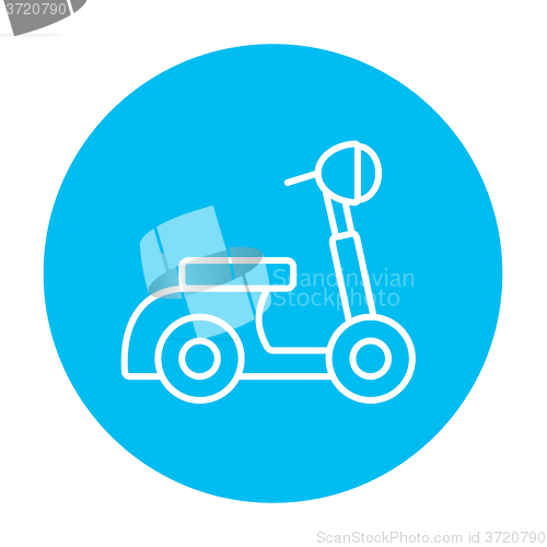 Image of Scooter line icon.