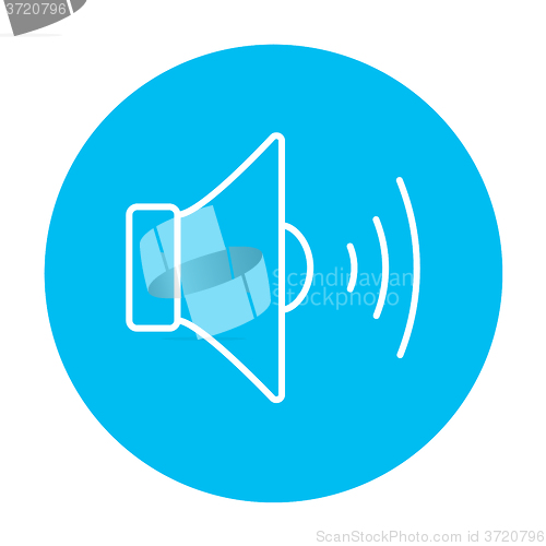 Image of Speaker volume line icon.