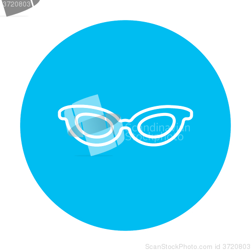 Image of Eyeglasses line icon.