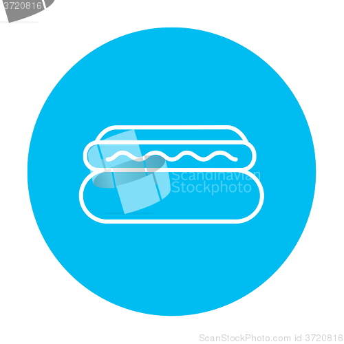 Image of Hotdog line icon.