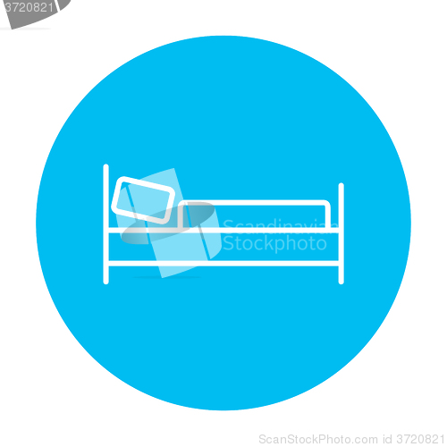 Image of Bed line icon.