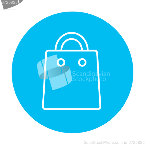 Image of Shopping bag line icon.