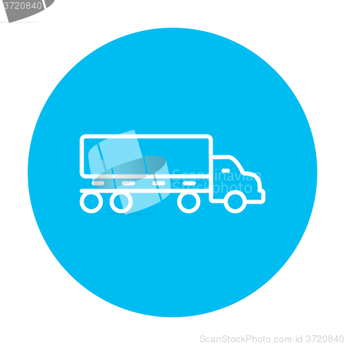 Image of Delivery truck line icon.