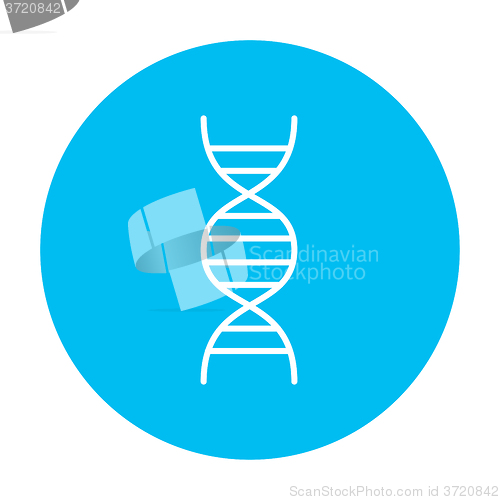 Image of DNA line icon.