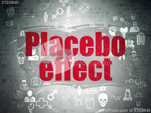 Image of Health concept: Placebo Effect on Digital Paper background