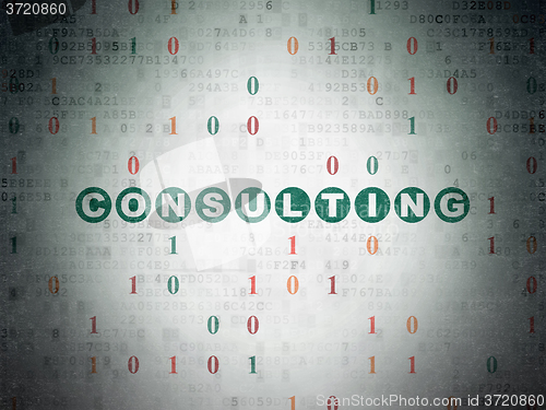 Image of Business concept: Consulting on Digital Paper background