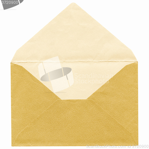 Image of  Green envelope isolated vintage