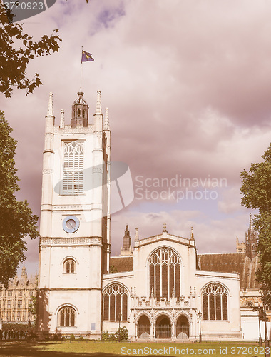 Image of Retro looking St Margaret Church in London