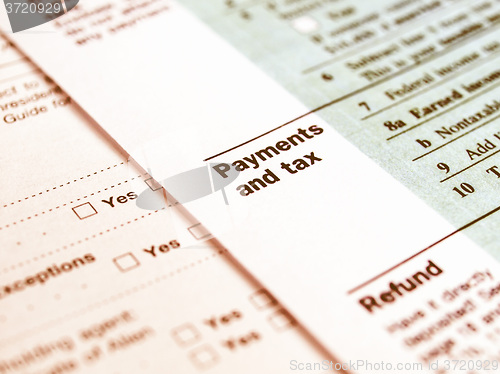 Image of  Tax forms vintage