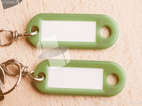 Image of  Green keyring vintage