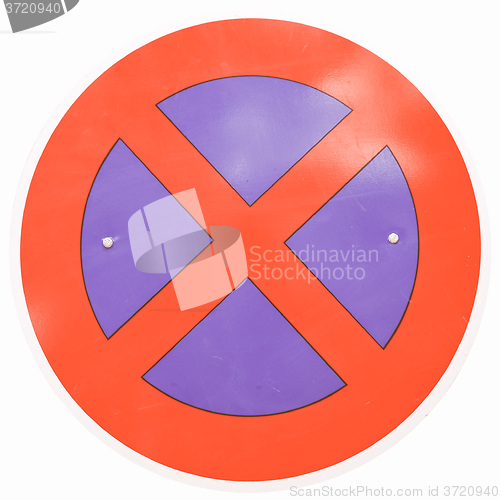 Image of  No parking sign vintage