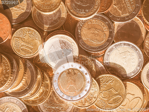 Image of  Euro coins vintage